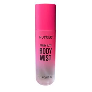 Nutrius Berry Bliss Body Mist 4 fl oz Spray Paraben/Phthalate Free